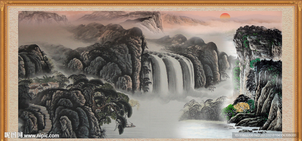 山水国画