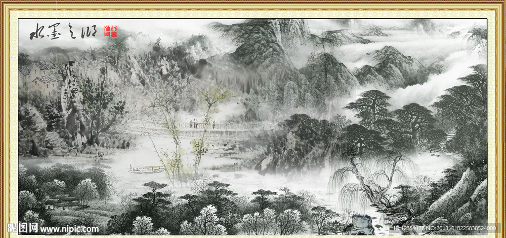 国画水墨画