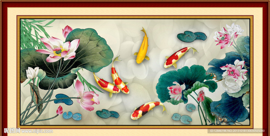 国画荷花
