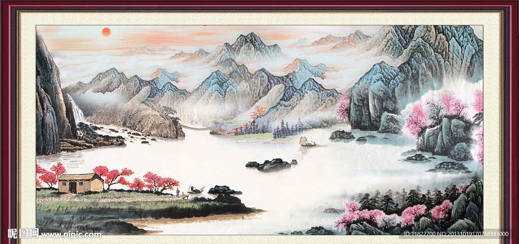 巨幅山水画