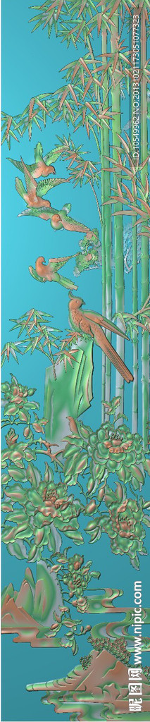 竹子 花鸟