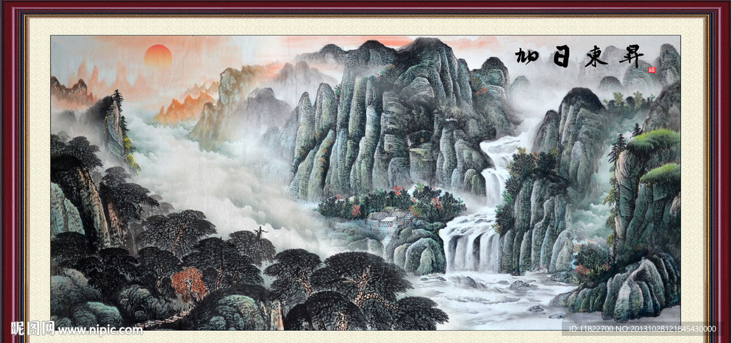 巨幅山水画