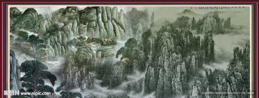 巨幅山水画