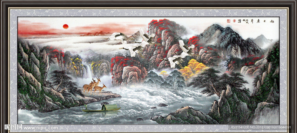 巨幅山水画