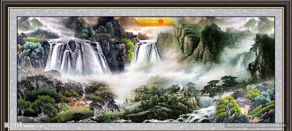 山水国画