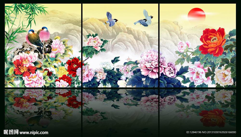 国画牡丹