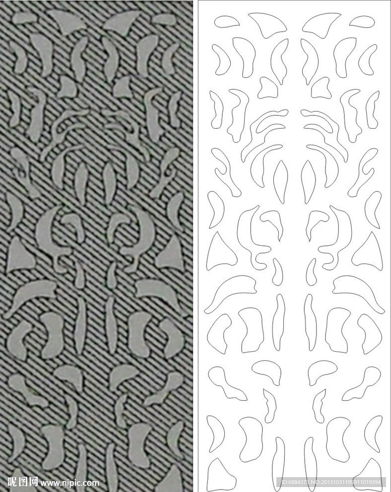 欧式花 线条图 抽象