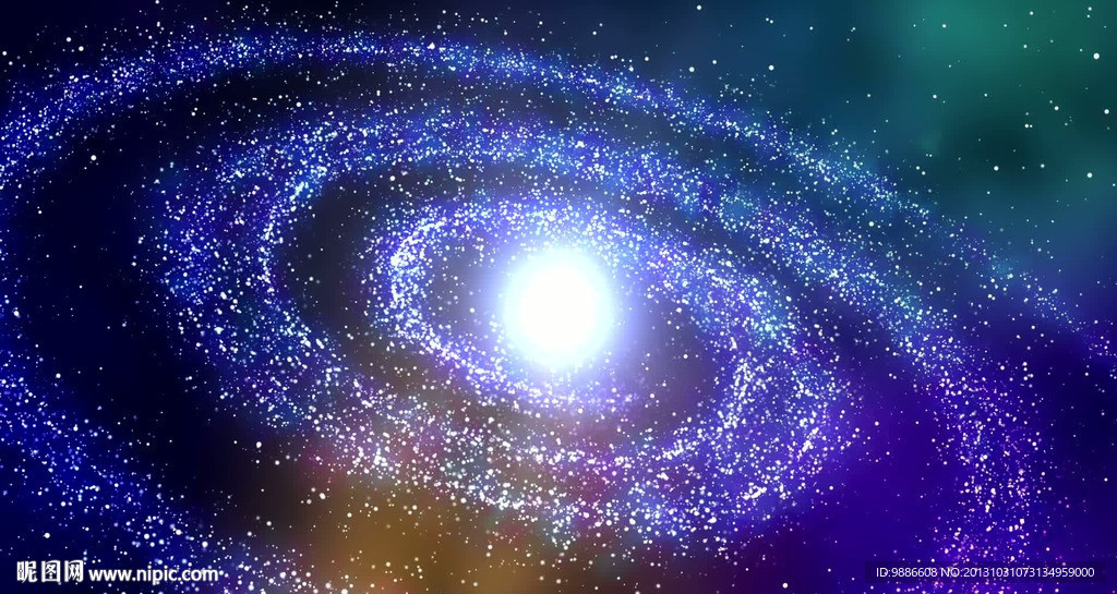 银河螺旋星云漩涡视频