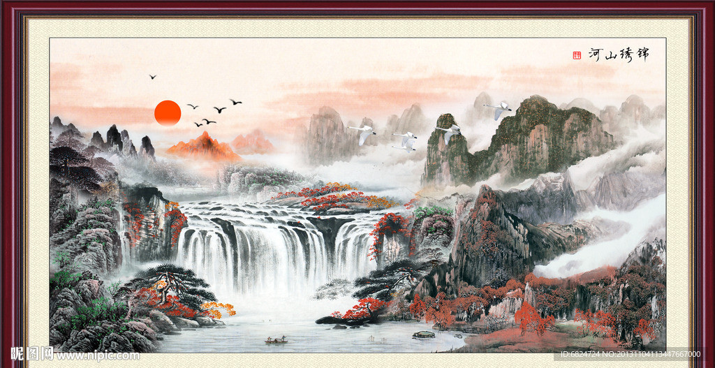 巨幅山水画