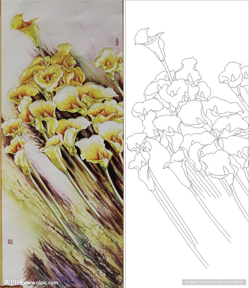 马蹄莲 百合花