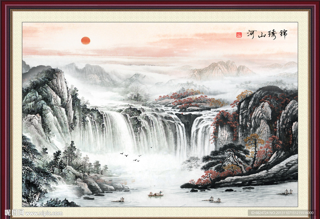 巨幅山水画