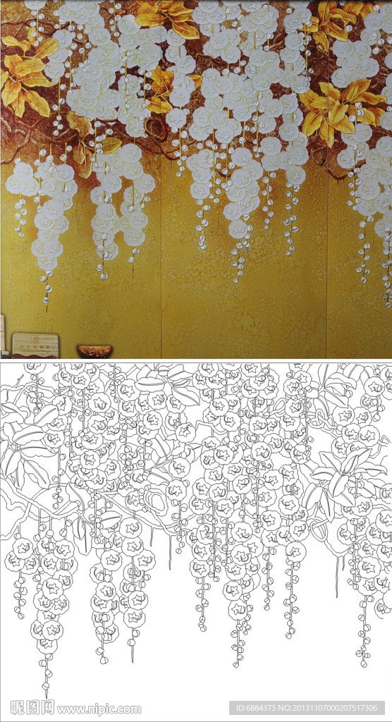 金玉满堂 树腾 花