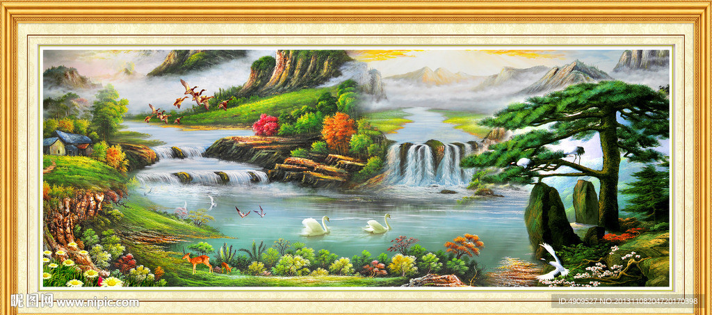 巨幅山水画
