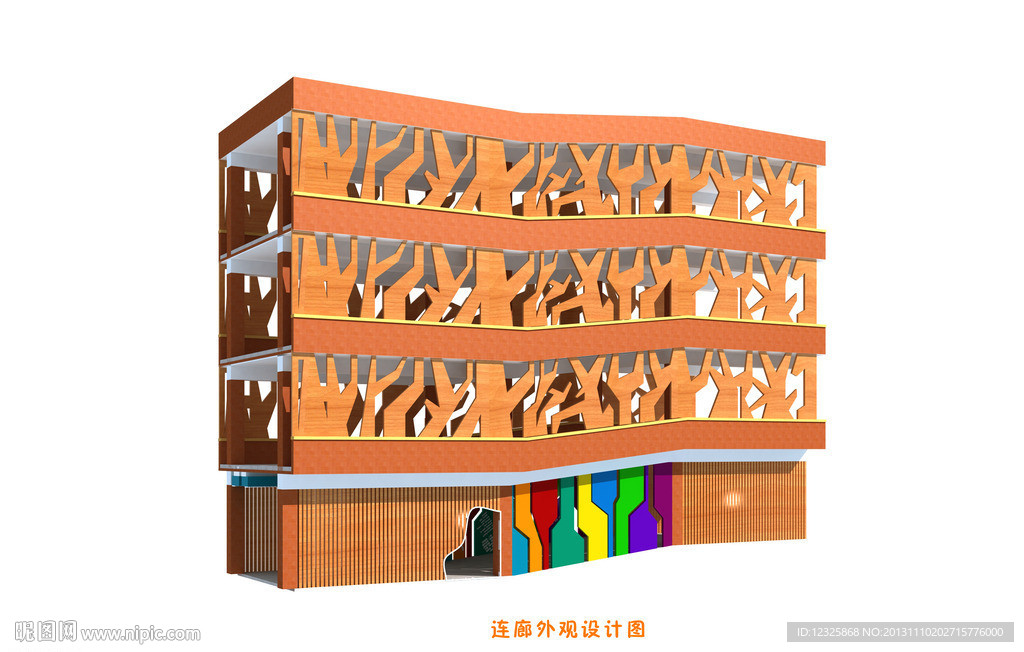 艺术连廊（含材质贴图