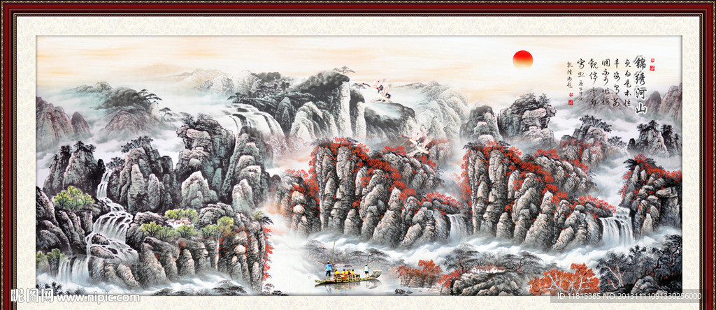 巨幅山水画