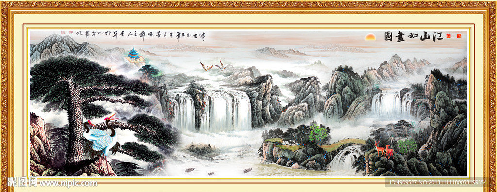 大厅风景画