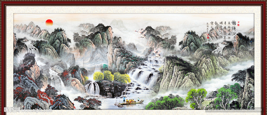 巨幅山水画