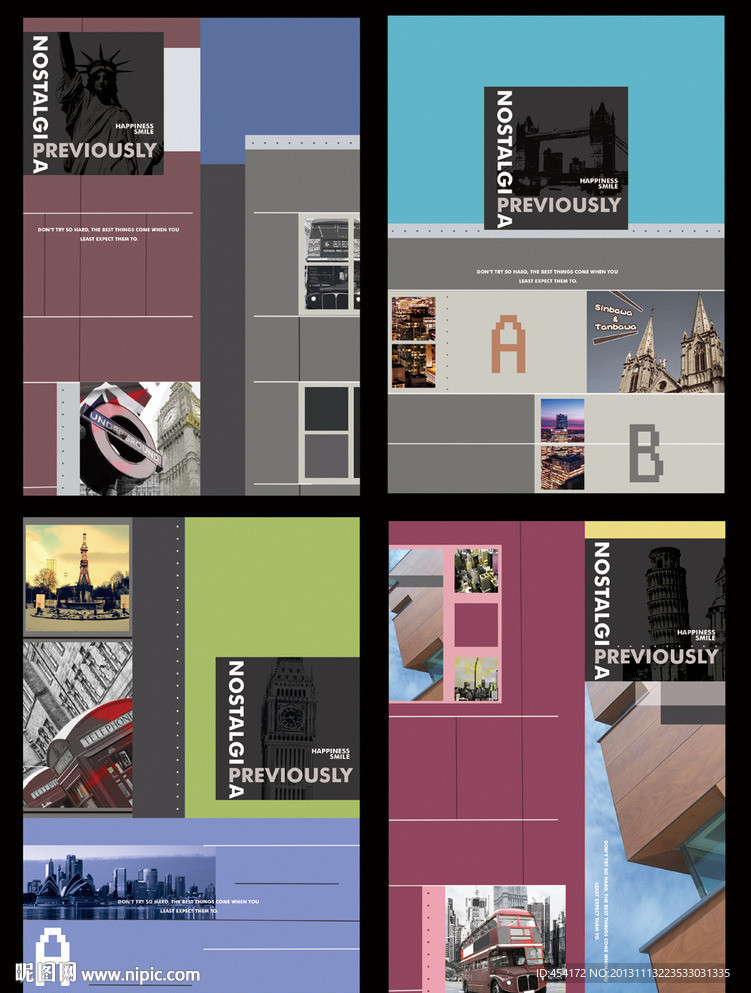 时尚建筑本子封面