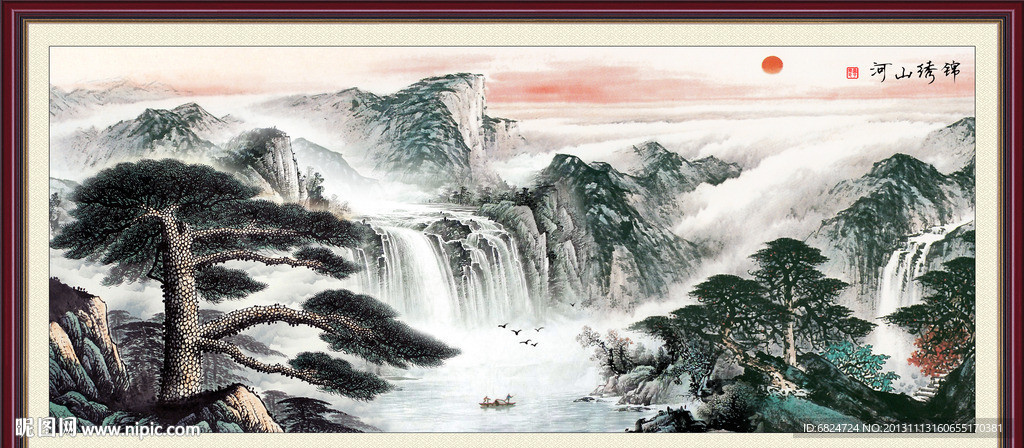 巨幅山水画