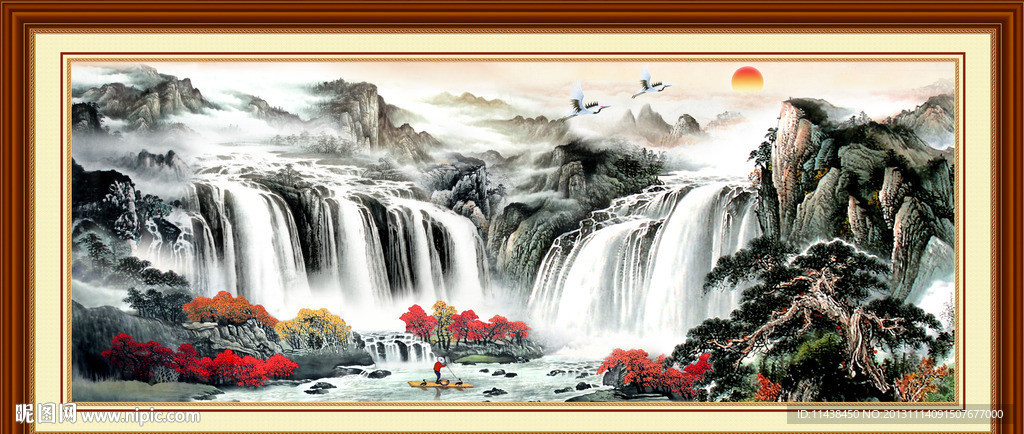 巨幅山水画