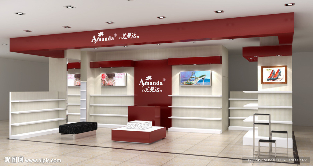 女装鞋鞋店装修方案二