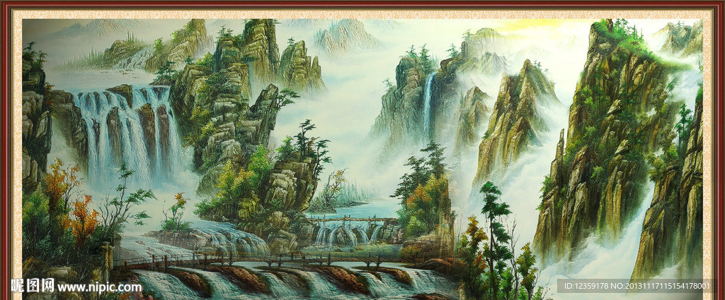 巨幅山水画