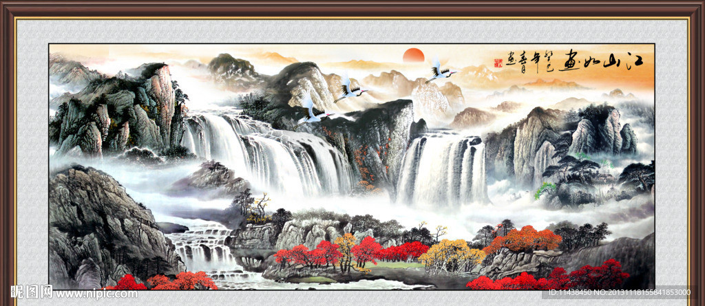 巨幅山水画