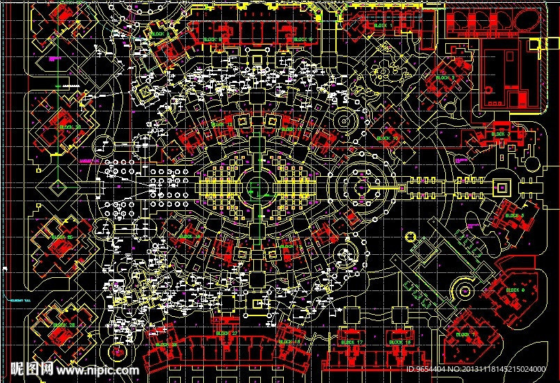景观规划扩初总平布置