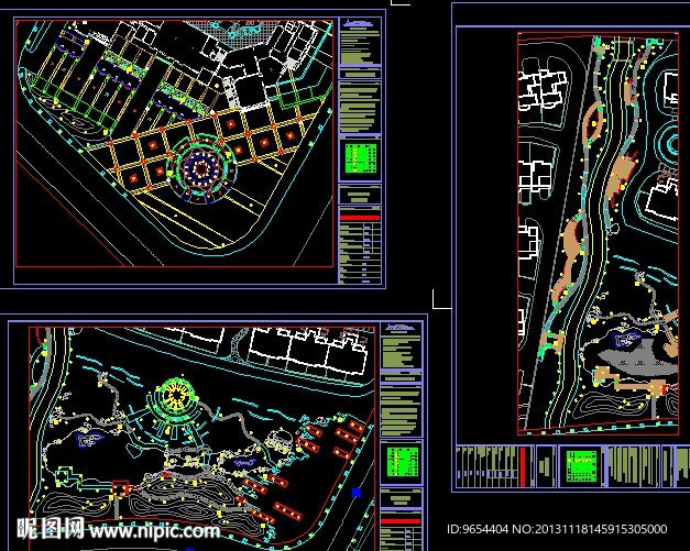 景观规划总平多个方案