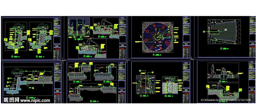 中心雕塑花钵喷泉广场
