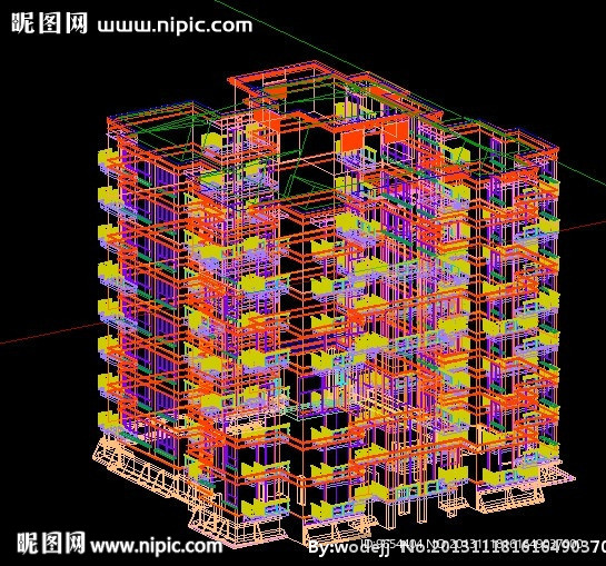 CAD高层别墅模型建