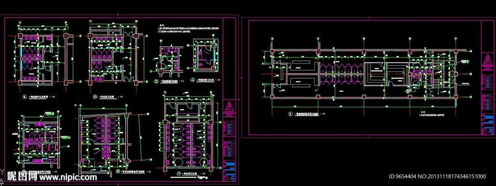 公共卫生间详图