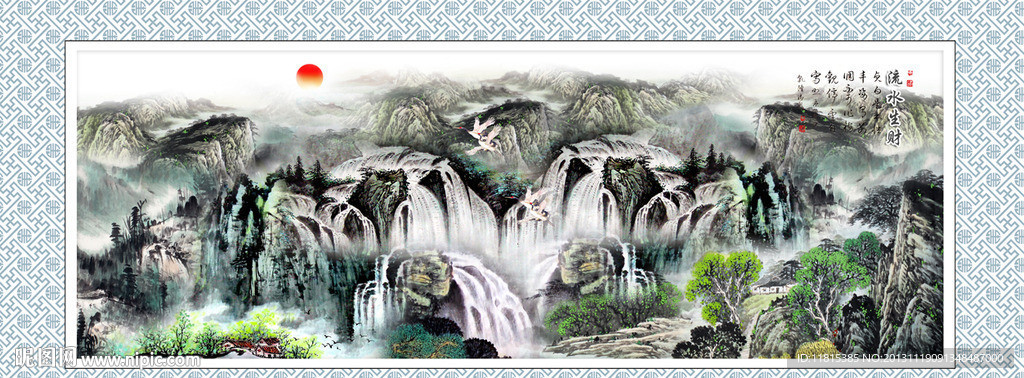 巨幅山水画