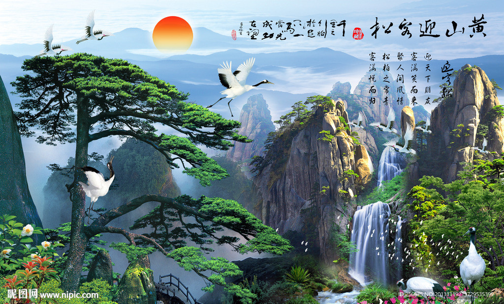 黄山迎客松