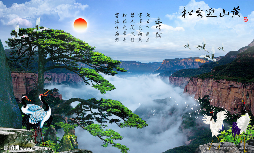 黄山迎客松