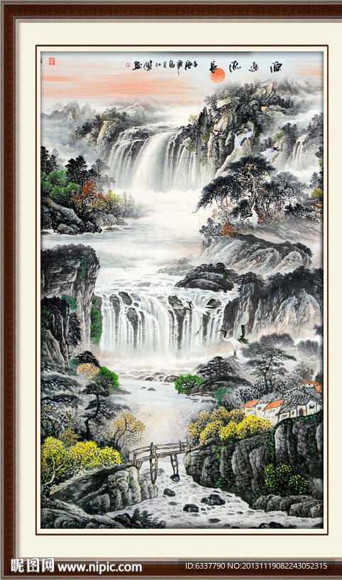 巨幅山水画