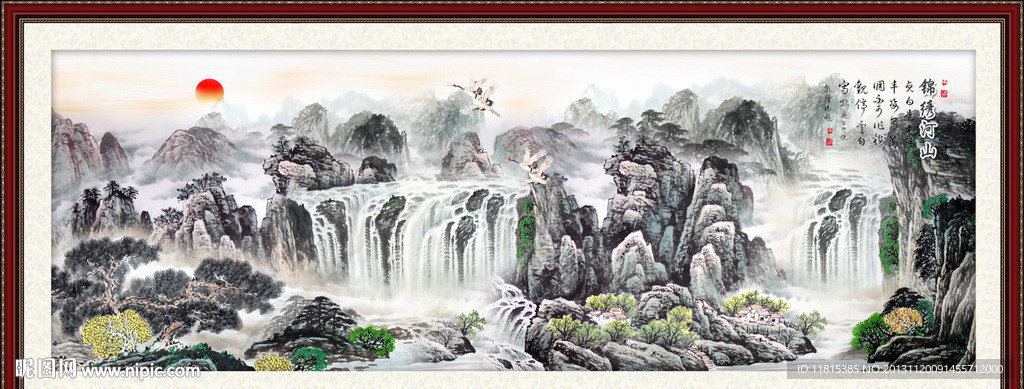 巨幅山水画