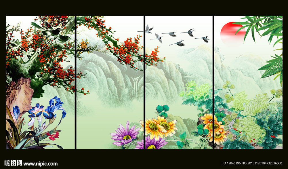 梅兰竹菊