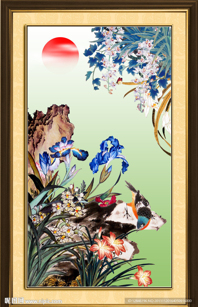 国画兰花