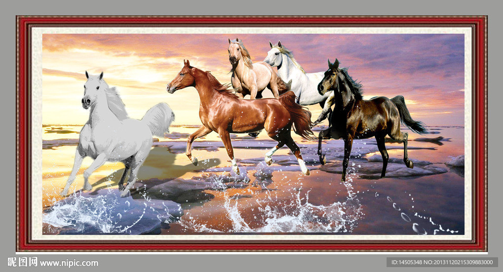 万马奔腾 骏马 马年