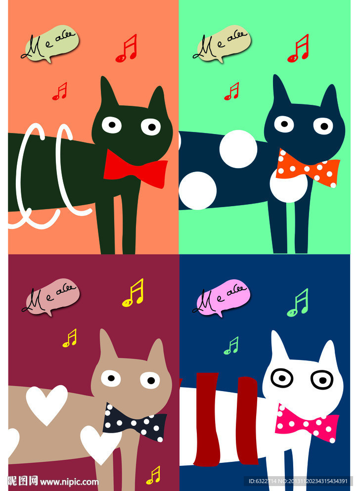 韩版卡通猫咪
