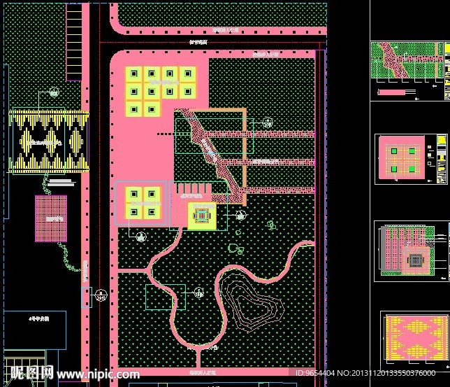 区域铺地总平面布置