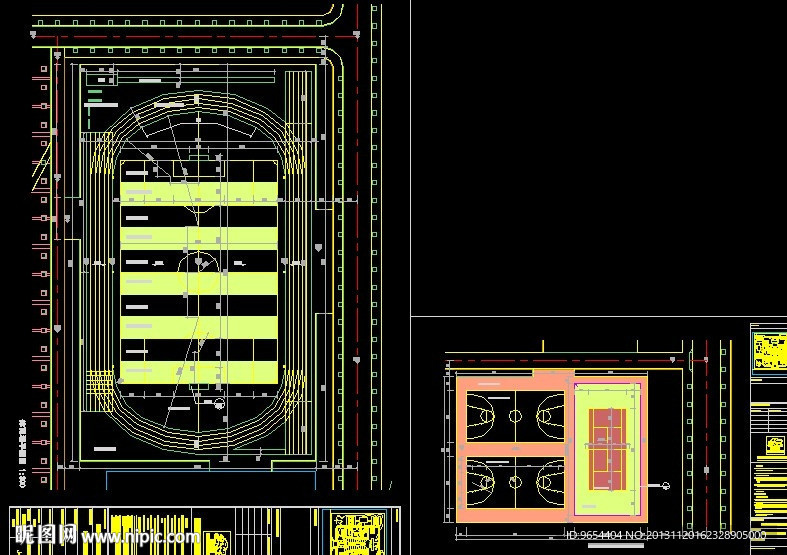 运动场地布置施工详图
