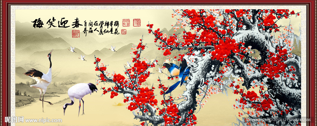 红梅报喜