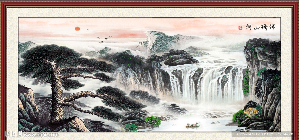 巨幅山水画