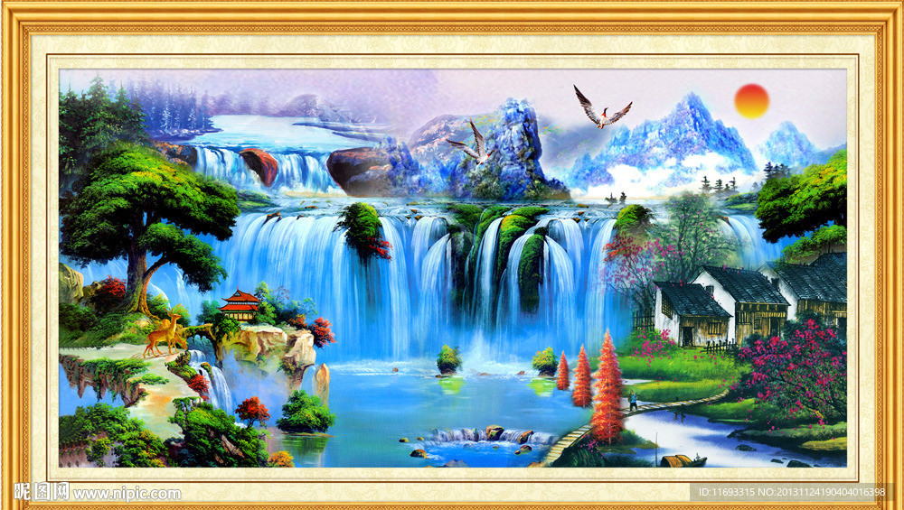 油画风景 欧式油画风景