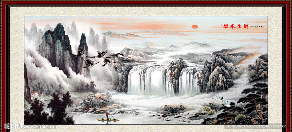 巨幅山水画