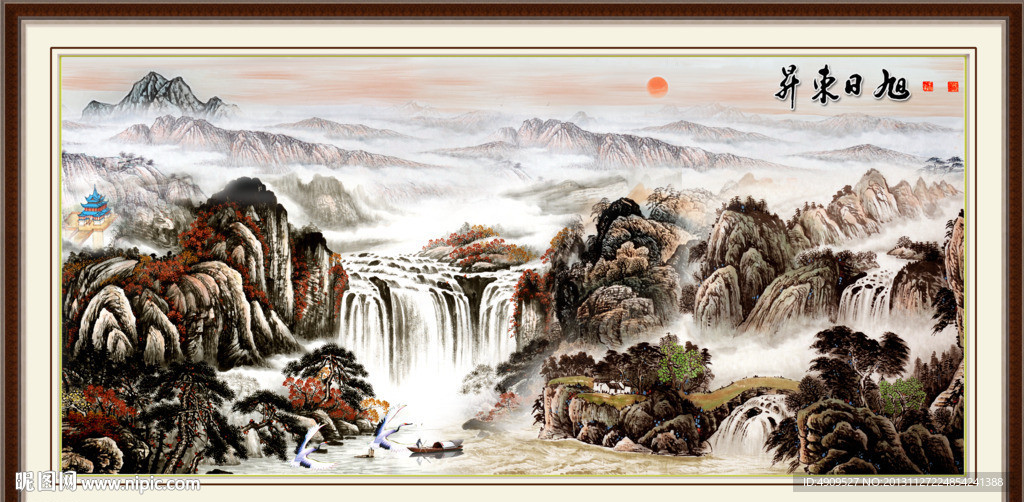 巨幅山水画
