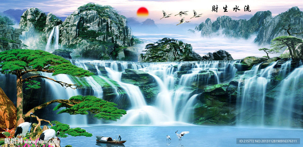 巨幅山水画
