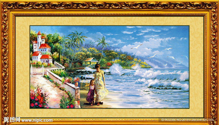 风景油画 现代装饰画